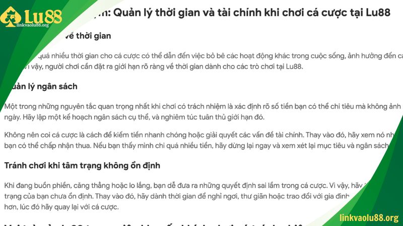 Lưu ý khi tham gia cá cược tại Lu88
