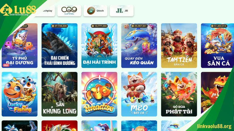 Nhà cung cấp trò bắn cá hàng đầu tại Lu88